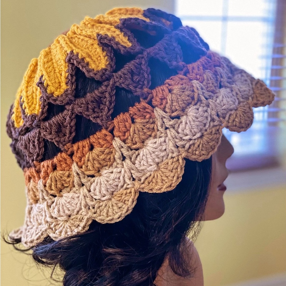 Crochet Sunflower Bucket Hat